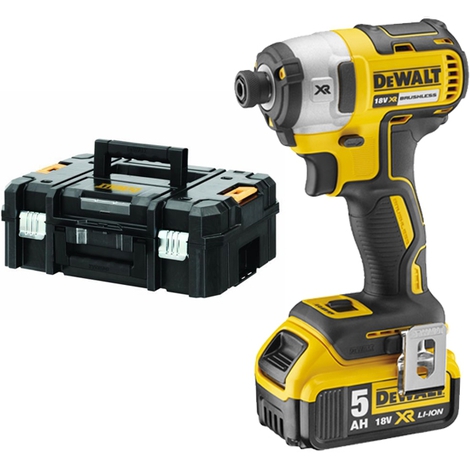Pilote d'impact DeWalt DCF887P2; 18 V; 2x5,0 Ah accu.