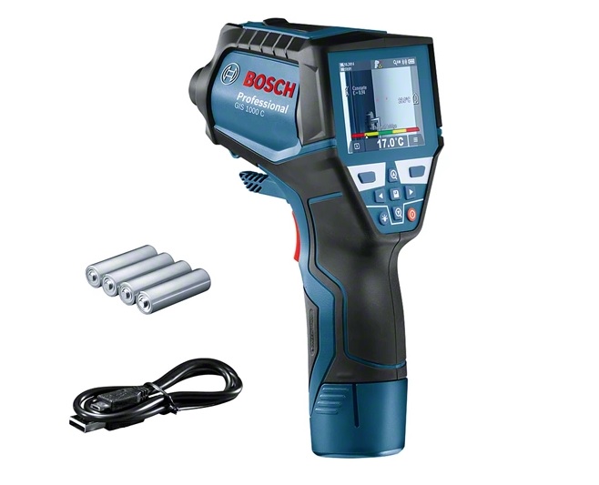 Thermovisor numérique, humidimètre Bosch GIS 1000 C Prof