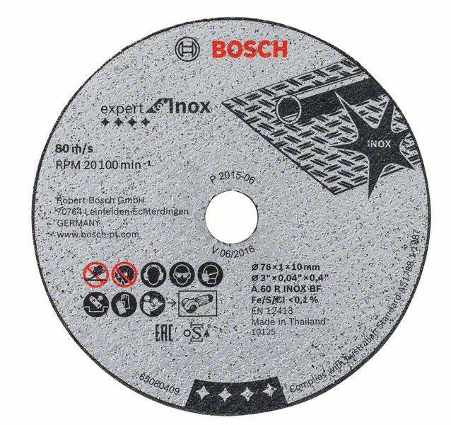 Disque abrasif Bosch 2608601520; 76x1 mm; 5 unités