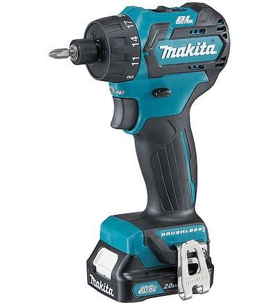 Perceuse Makita DF032DSAJ; 12 V; 2x2,0 Ah accu.