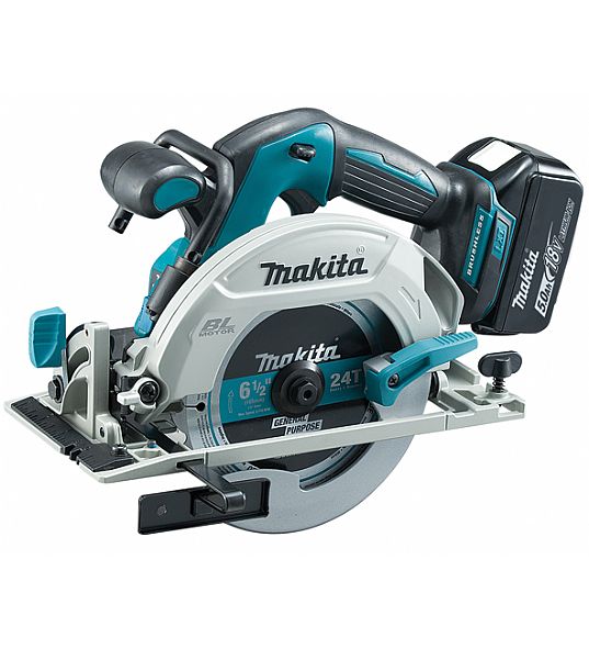 Scie circulaire sans fil Makita DHS680RTJ; 18 V; 2x5,0 Ah accu.