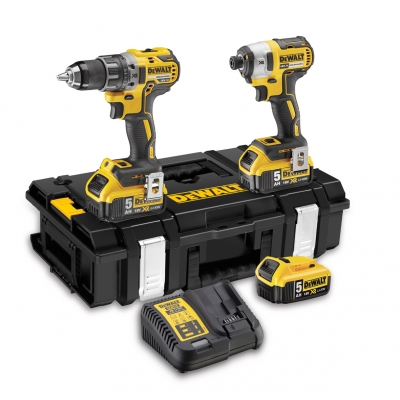 Ensemble d'outils DeWalt DCK266P3 (DCD796 + DCF887); 18 V; 3x5,0 Ah accu.