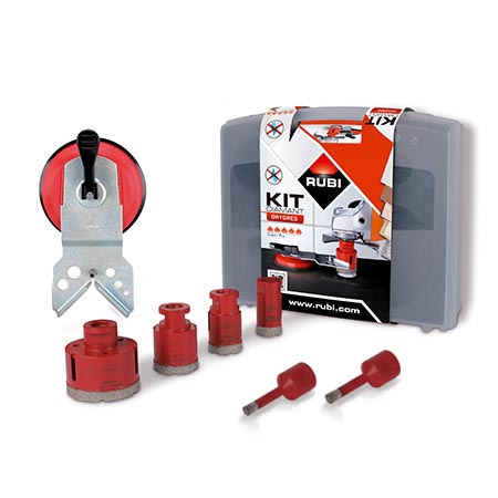 Jeu de scies trépans diamant Rubi Dry Gres; 6 unités
