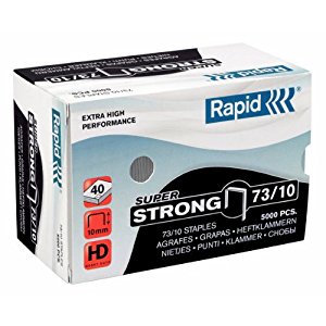 Agrafes Rapid; 10 mm; 5000 pcs .; type 73; galvanisé