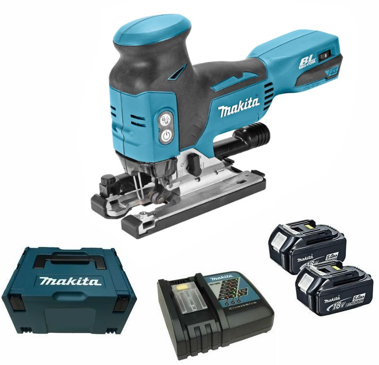 Scie sauteuse sans fil Makita DJV181RTJ; 18 V; 2x5,0 Ah accu.