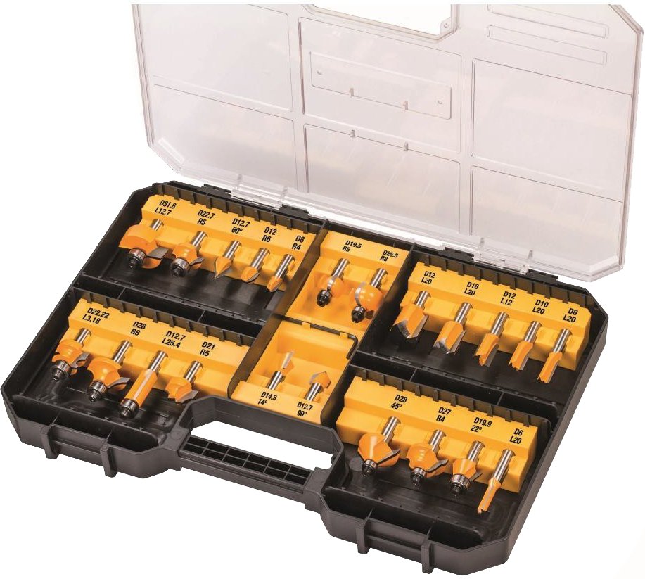 Coffret de forêts pour le bois DeWalt DT90017-QZ; 22 unités