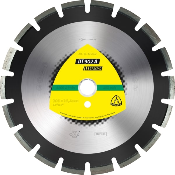 Disque à tronçonner diamanté Klingspor DT 902 A Special; 450x3,7x25,4 mm