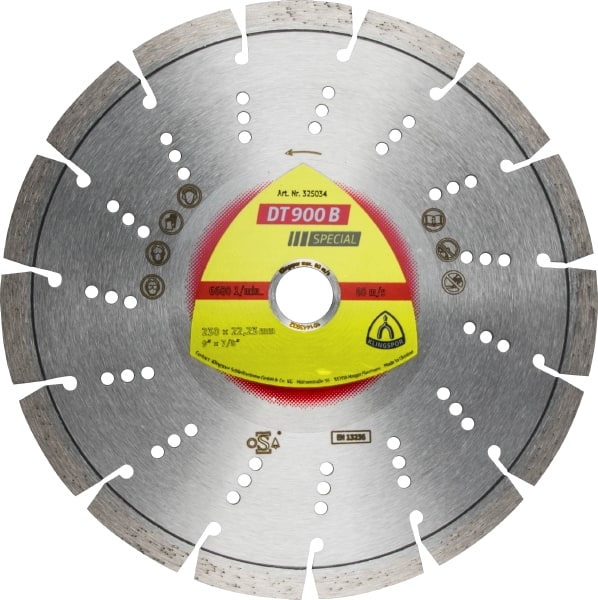 Disque à tronçonner diamanté Klingspor DT 900 B Special; 300x2,8x20,0 mm