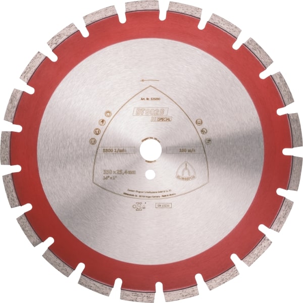 Disque à tronçonner diamanté Klingspor DT 902 B Special; 350x3,2x25,4 mm
