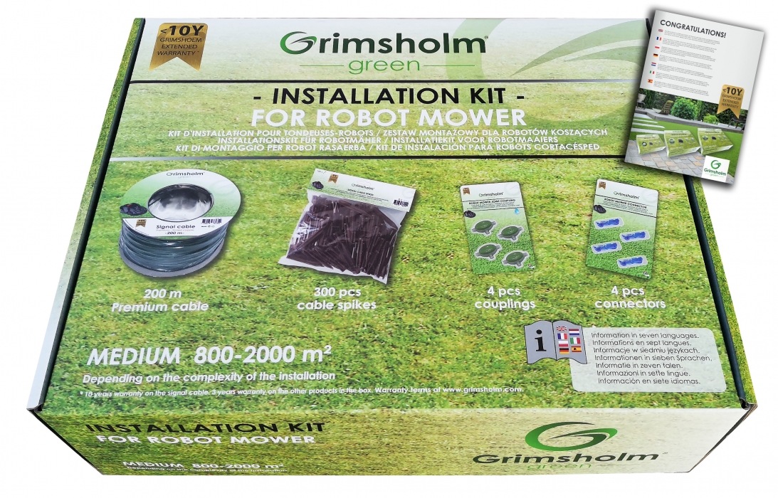 Kit d'installation de robot de jardin Grimsholm M; 200 m