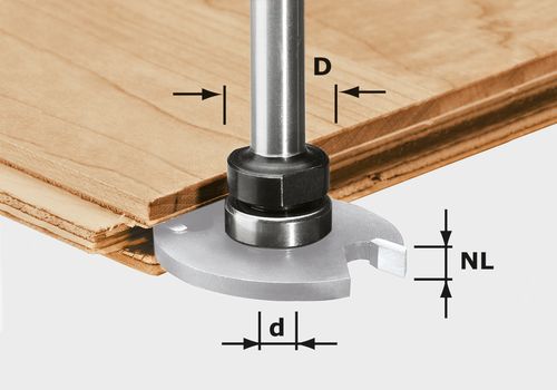 Broche porte fraise Festool S8 1,5-5 KL16