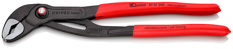 Pince à plomberie Cobra QuickSet Knipex 8721300; 300 mm