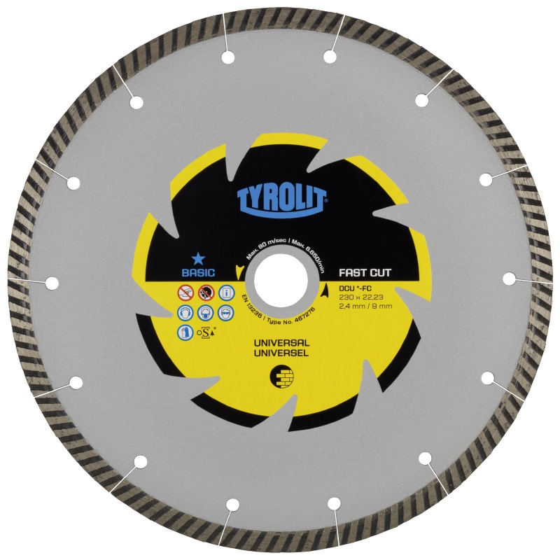 Disque à tronçonner diamanté Tyrolit DCU Eco Line 609302; 230 mm