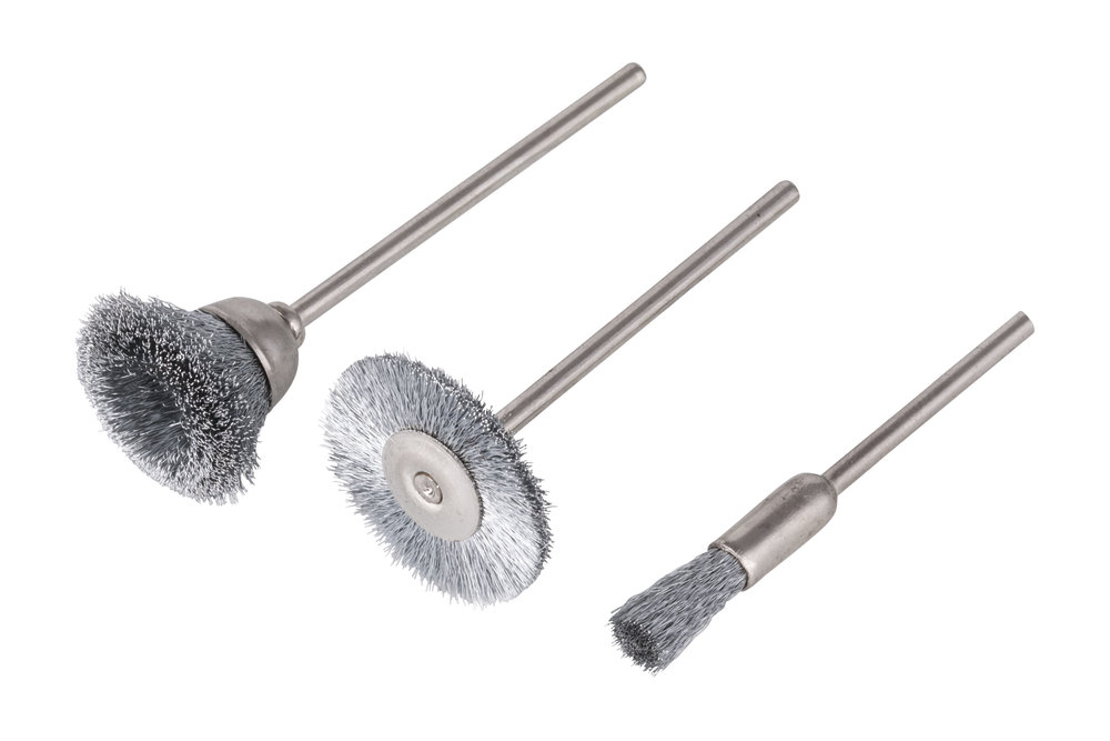 Jeu de brosses en acier Wolfcraft 2114000; 3 unités