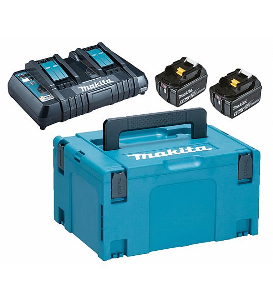 Ensemble d'accessoires Makita Powerpack 18V 2 x 5,0 Ah