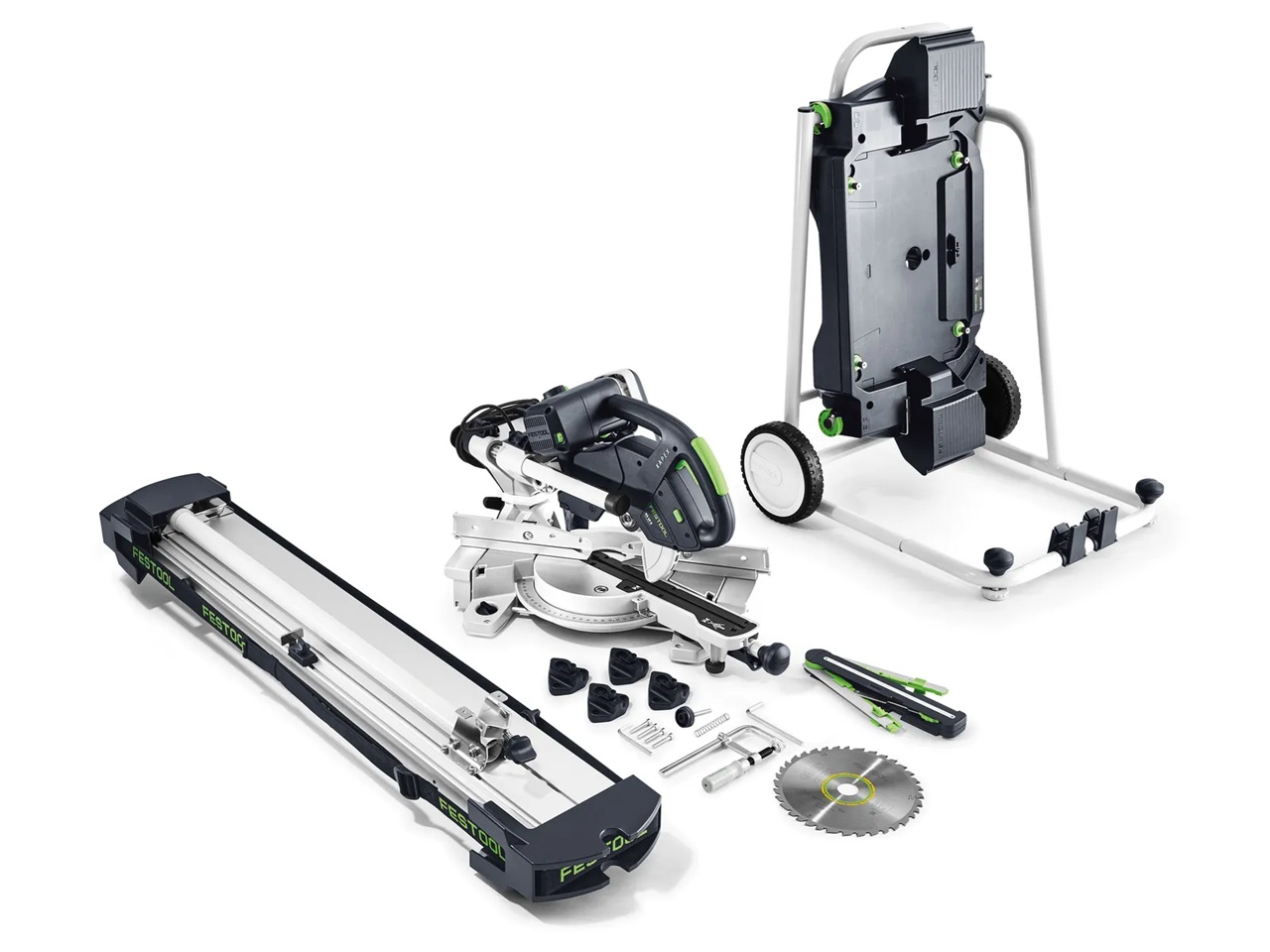 Scie à onglets composés Festool KS 60 E-UG-Set/XL KAPEX (support de scie à roues)
