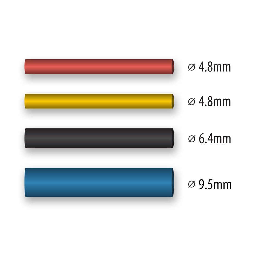 Tubes pour l'isolation des câbles Wagner 2370676; 4,8/4,8/6,4/9,5 mm