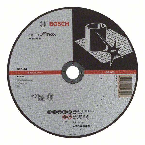 Disque abrasif Bosch; 230x1,9 mm pour le métal