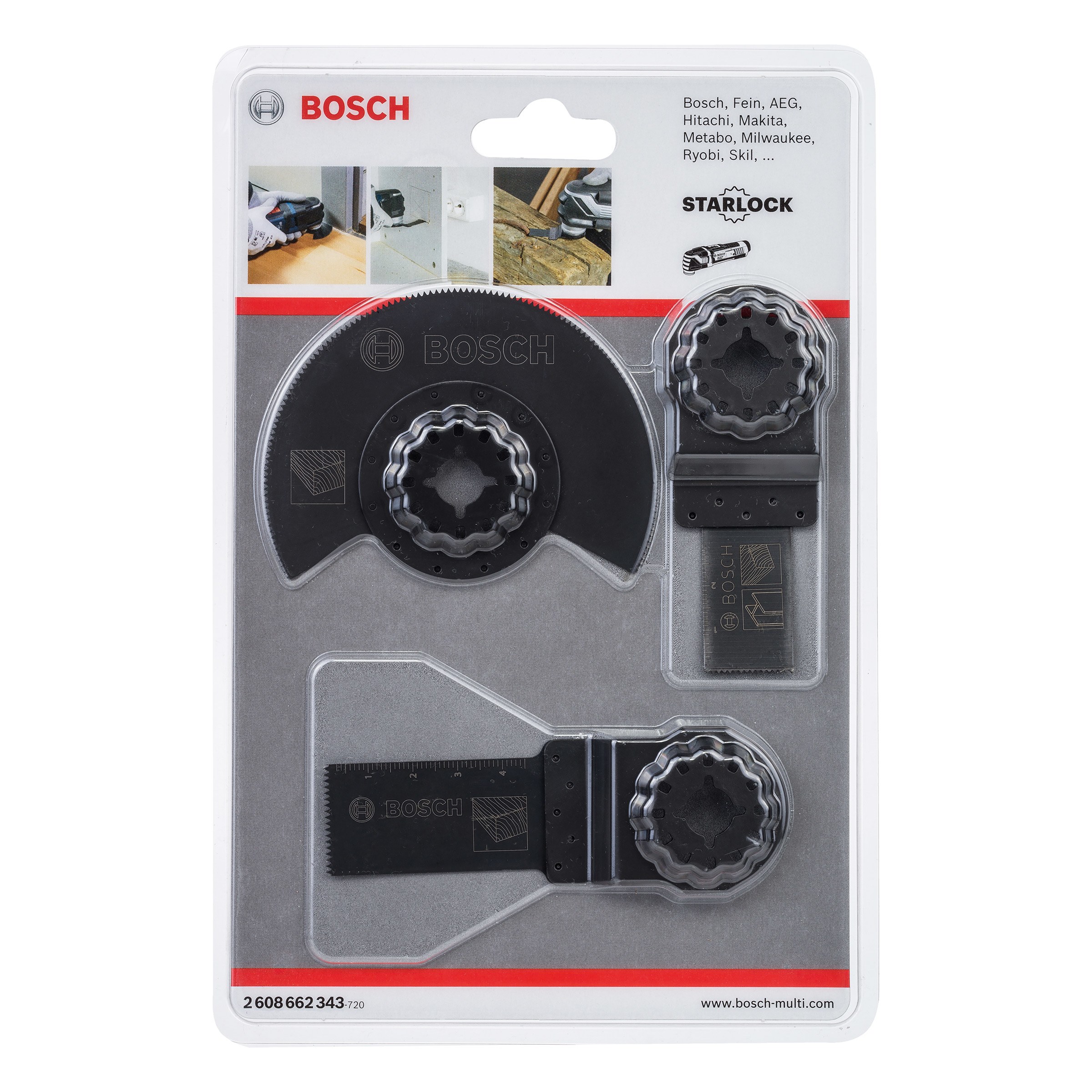 Ensemble d'accessoires Bosch 2608662343; 3 unités