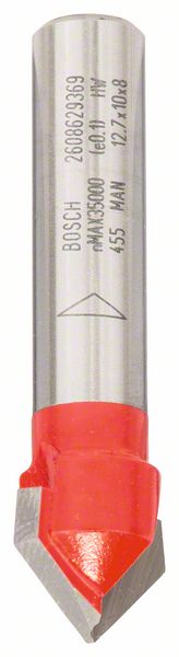 Fraise à rainurer en V Bosch; 12,7x10/44,5 mm