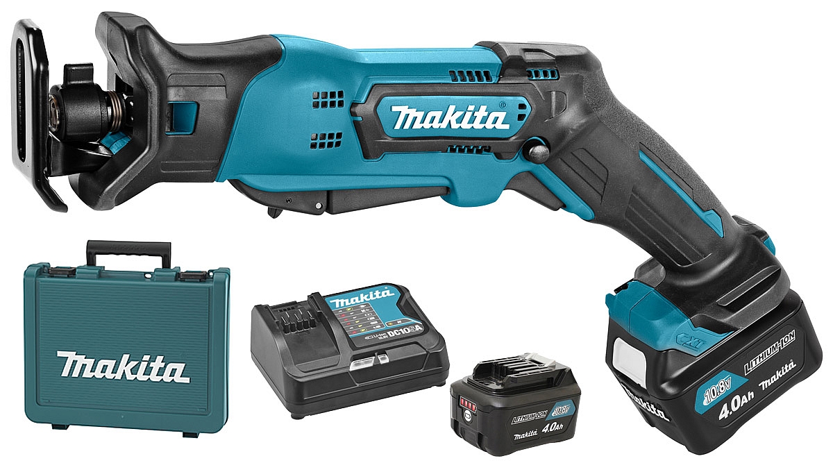 Scie sauteuse Makita JR103DSME; 10,8 V; 2x4,0 Ah accu.