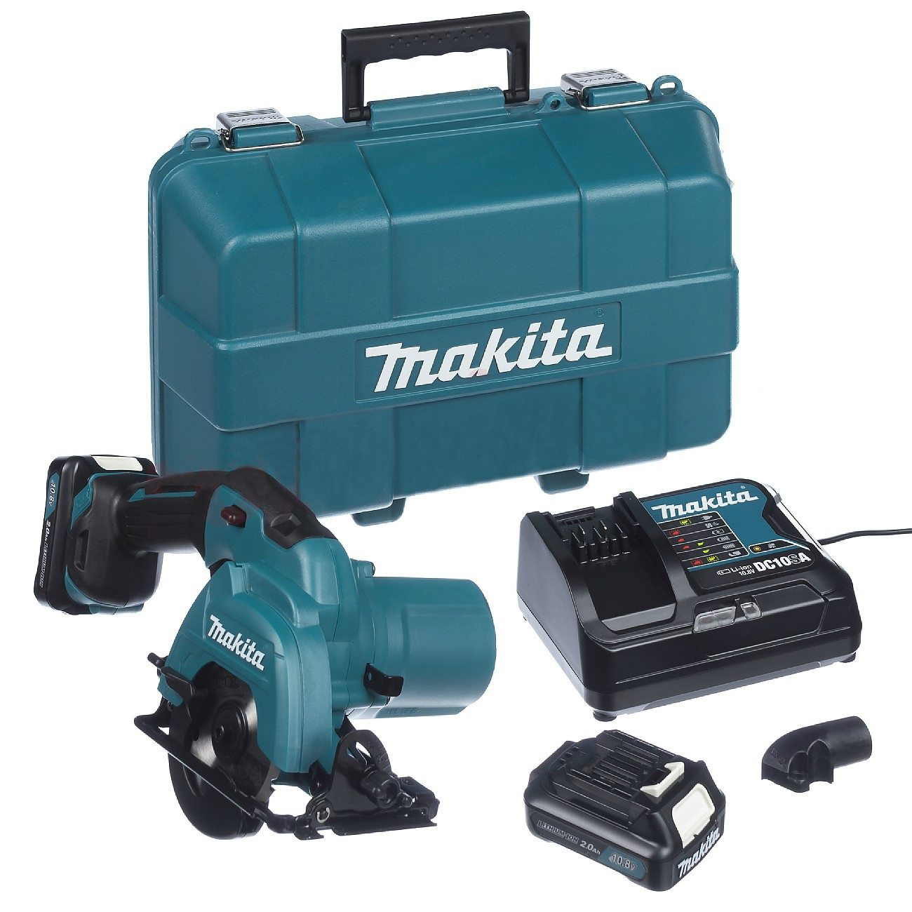 Scie circulaire sans fil Makita HS301DSAE; 12&nbsp;V; 2x2,0 Ah accu.