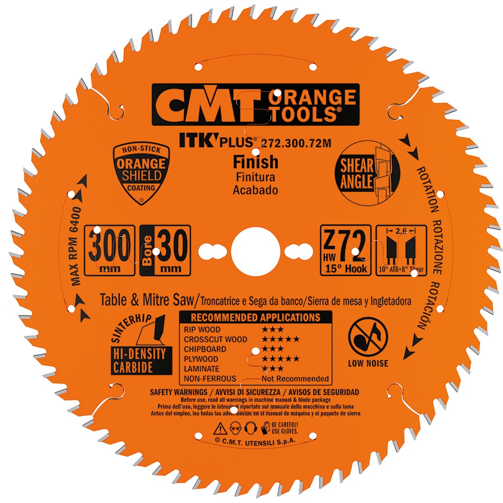 Lame de scie CMT ITK-Plus® 271; 140x1,8x20; Z42; 5°