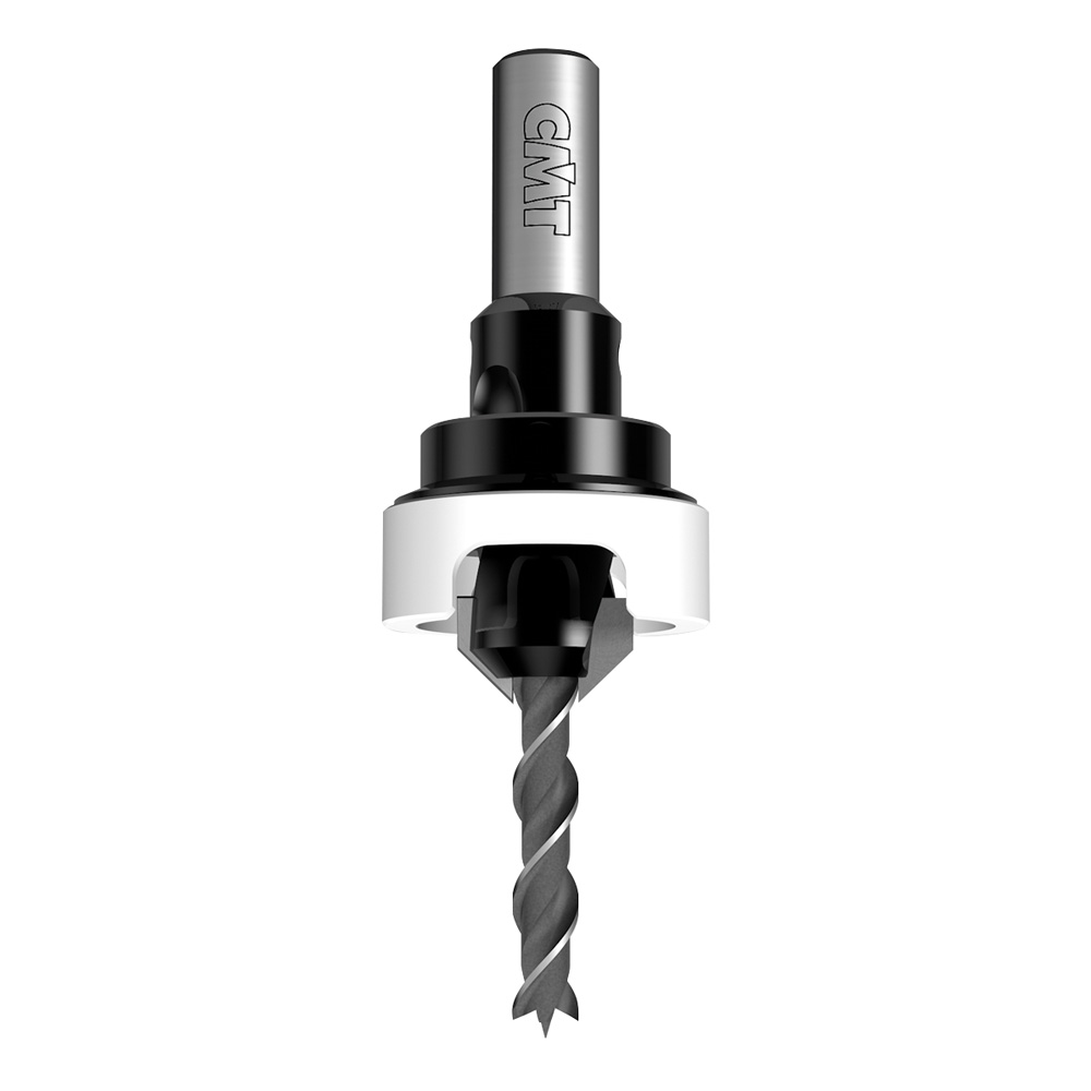 Foret à bois avec fraise CMT 521.4516.11A;&nbsp;S=10 mm; d=4,5 mm; D=16 mm