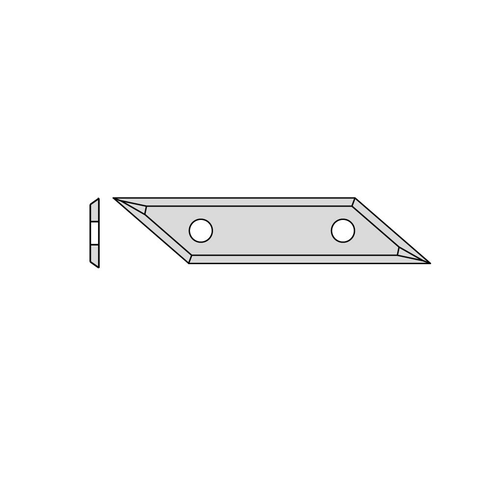 Lames de rabot CMT 790.580.01; 58x12x1,5 mm