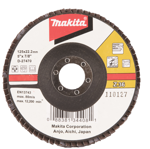 Meule-éventail Makita D-27470; 125 mm