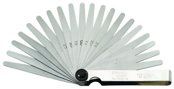 Jauge d'épaisseur de précision Stahlwille 11095/20; 0,05-1 mm; 20 unités