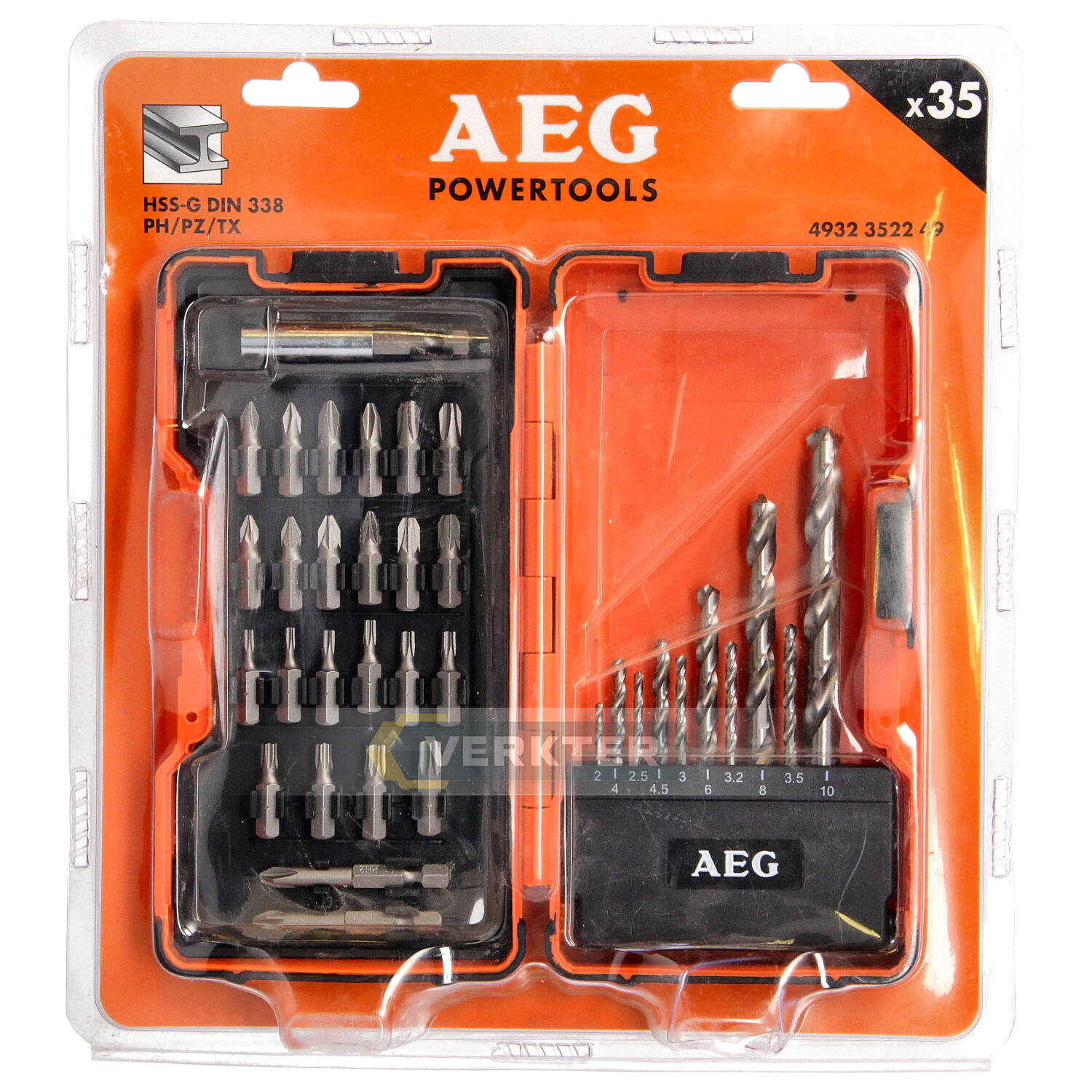 35 pièces ensemble d'accessoires AEG 4932352249