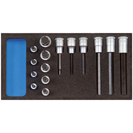 Jeu de douilles Gedore 1500 CT1-IN 19 LKM; 15 unités