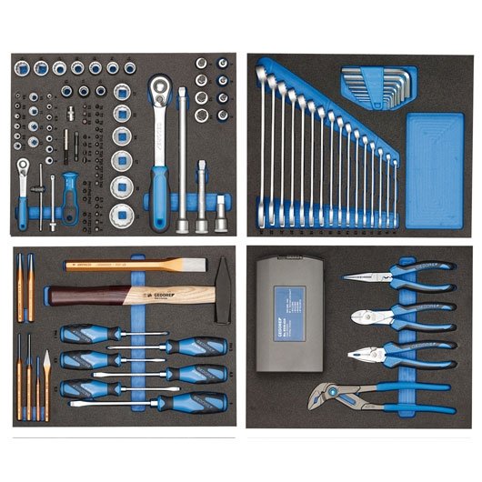 Ensemble d'outils Gedore TS-147; 147 unités