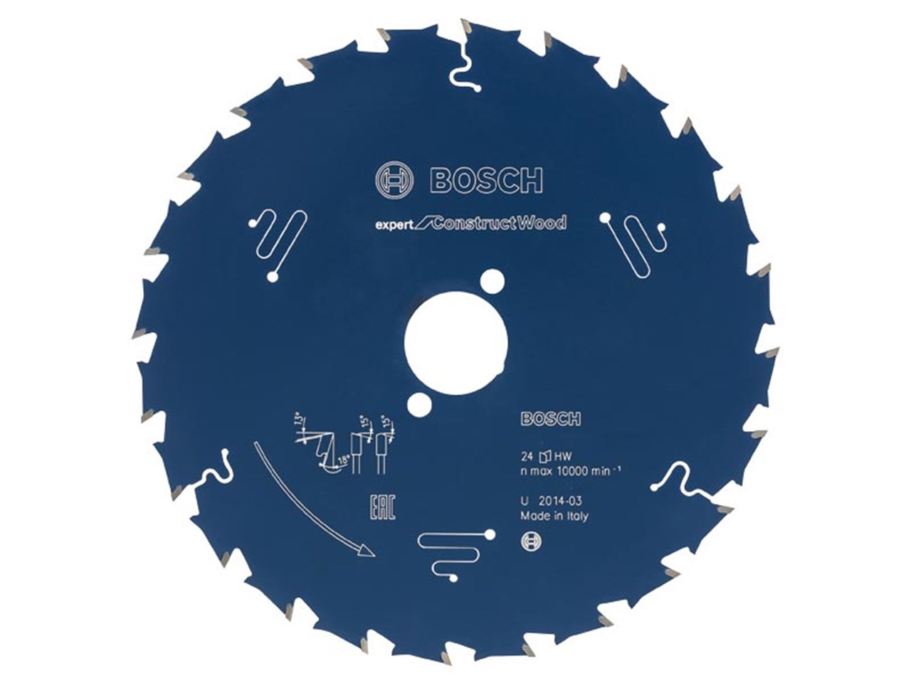 Lame de scie Bosch Expert for Construct Wood; 165x2x20,0 mm; Z24; 18°