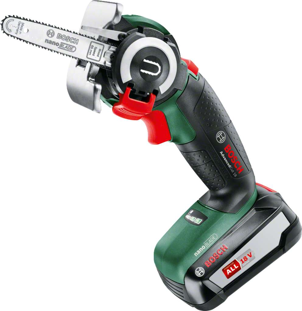Tronçonneuse Bosch Advanced Cut; 18 V; 1x2,5 Ah accu .; Barre de 6,5 cm