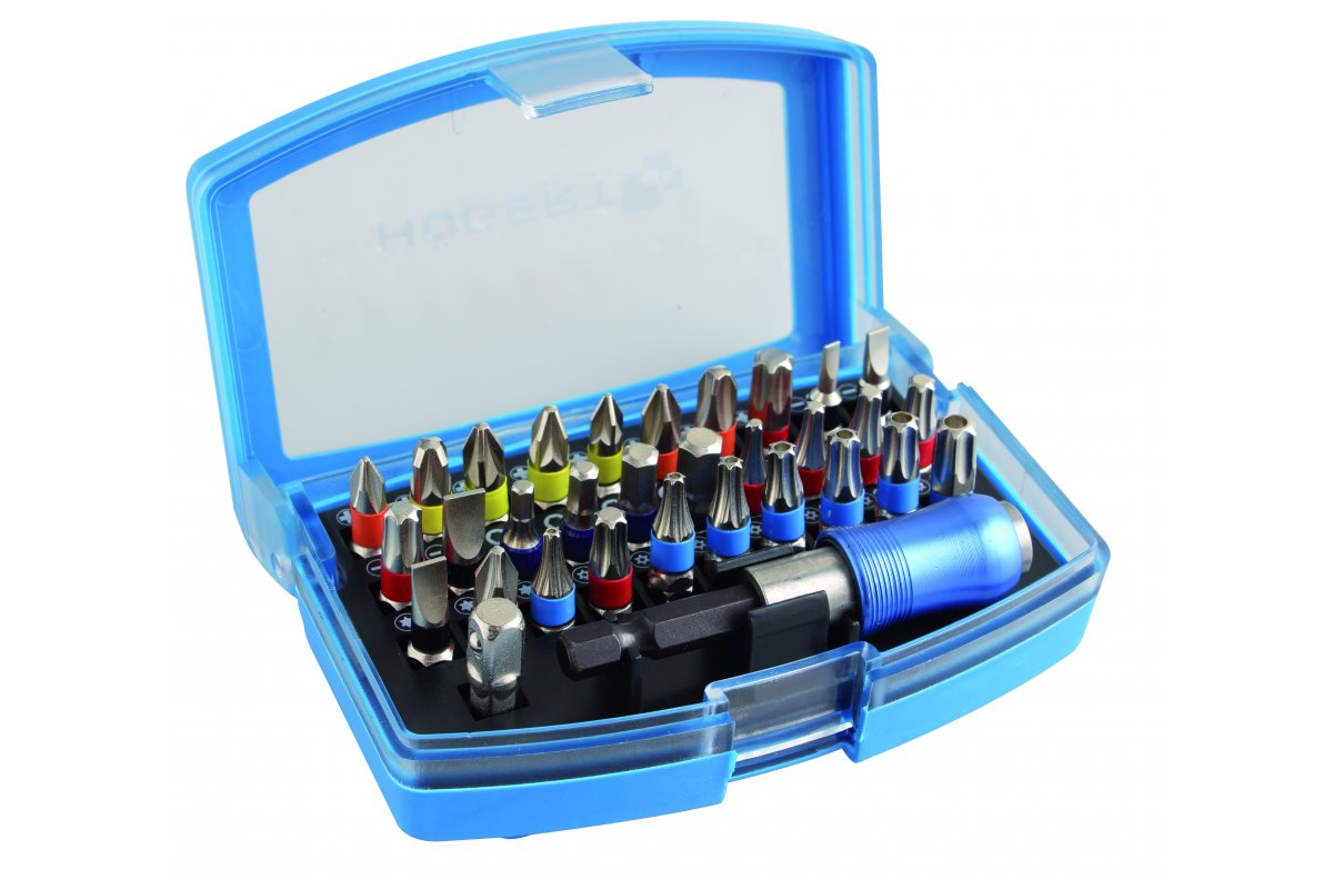 Jeu de tournevis Hogert HT1S400; 1/4''; 32 unités