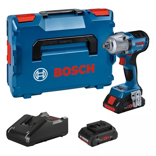 Clé à chocs Bosch GDS 18V-450 HC Professional; 18 V; 2x4,0 Ah accu.