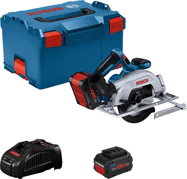 Scie circulaire sans fil Bosch GKS 18V-57-2 Professional; 18 V; 2x5,5 Ah accu.