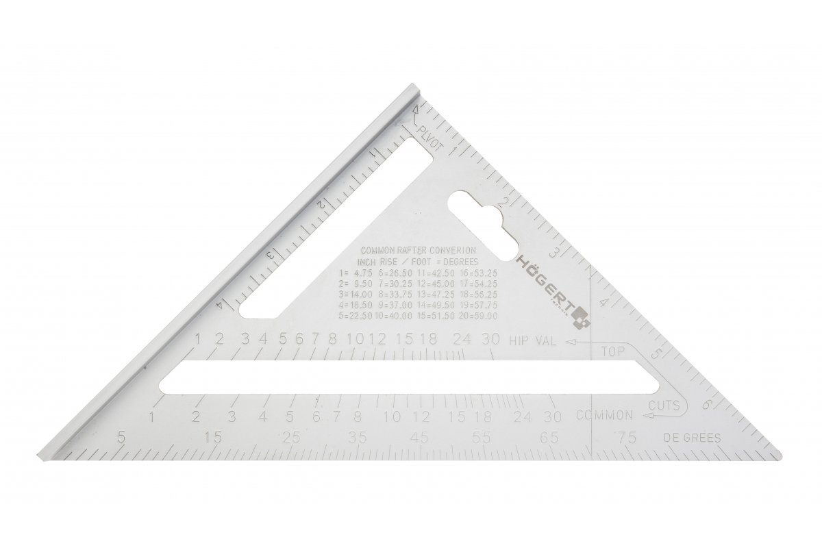 Équerre d'ingénieur Hogert HT4M216; 185 mm