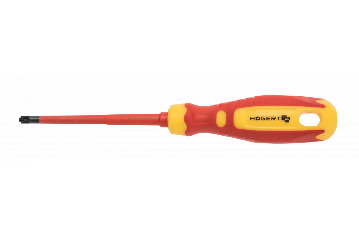Tournevis manuel / ciseau Hogert HT1S974; PH2/SL6; 100 mm; cruciforme, plat