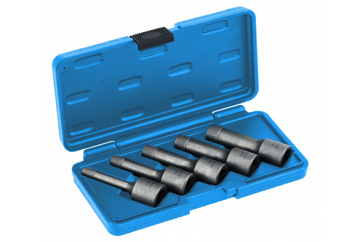 Extracteurs de vis Hogert HT8G403; 1/2''; 8-16 mm; 5 unités