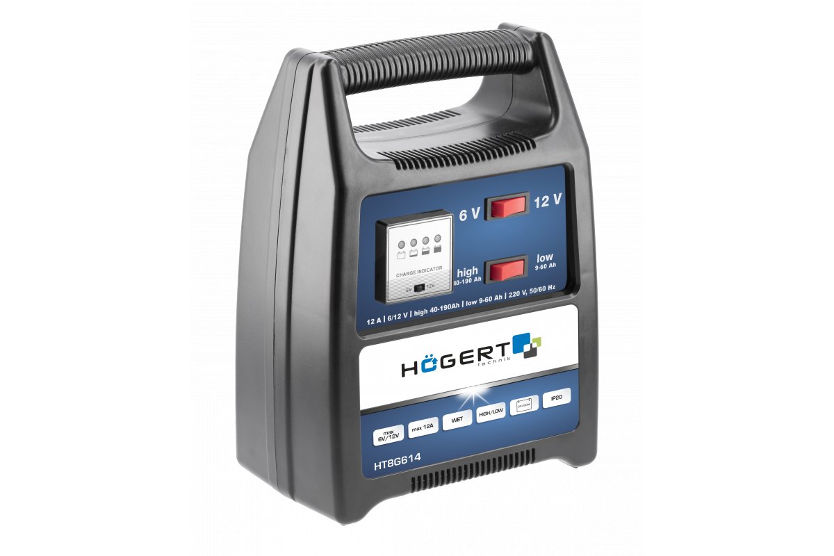 Chargeur Hogert HT8G614; 6/12 V