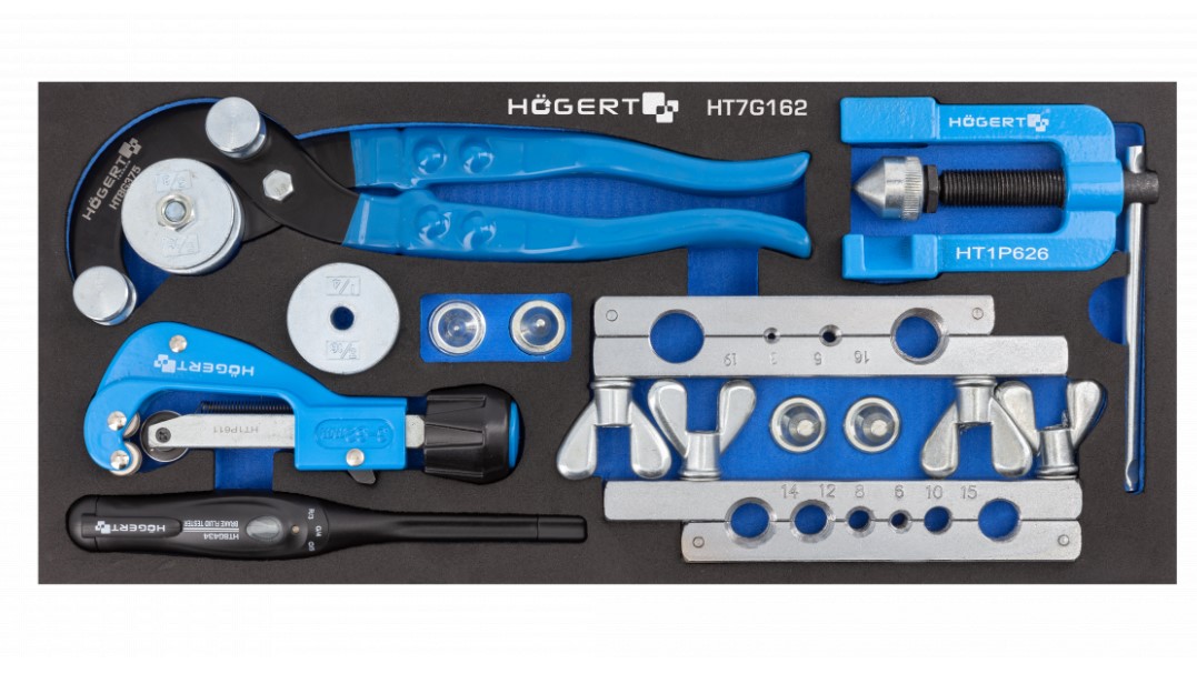 Ensemble d'outils Hogert HT7G162; 4 unités