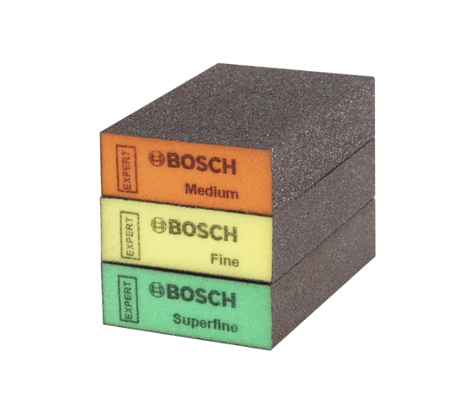 Éponge de ponçage Bosch 2608901175; 69x97x26 mm; 3 unités