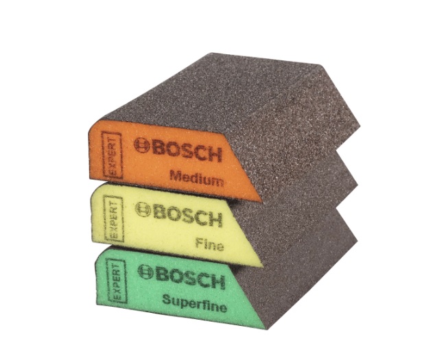 Éponge de ponçage Bosch 2608901174; 69x97x26 mm; 3 unités