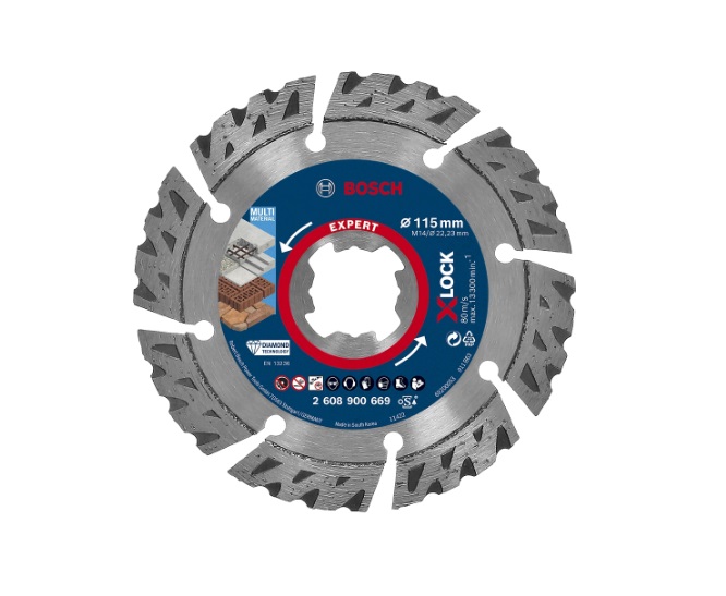 Disque à tronçonner diamanté Bosch 2608900669; 115x22,23 mm; X-Lock