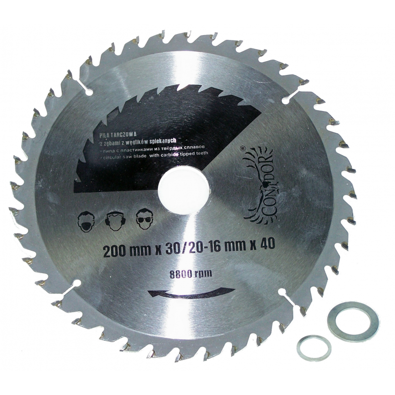 Lame de scie Condor CON-TCT-2004; 200 mm; Z40