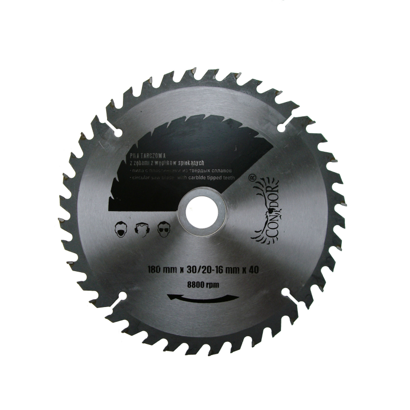 Lame de scie Condor CON-TCT-1804; 180 mm; Z40