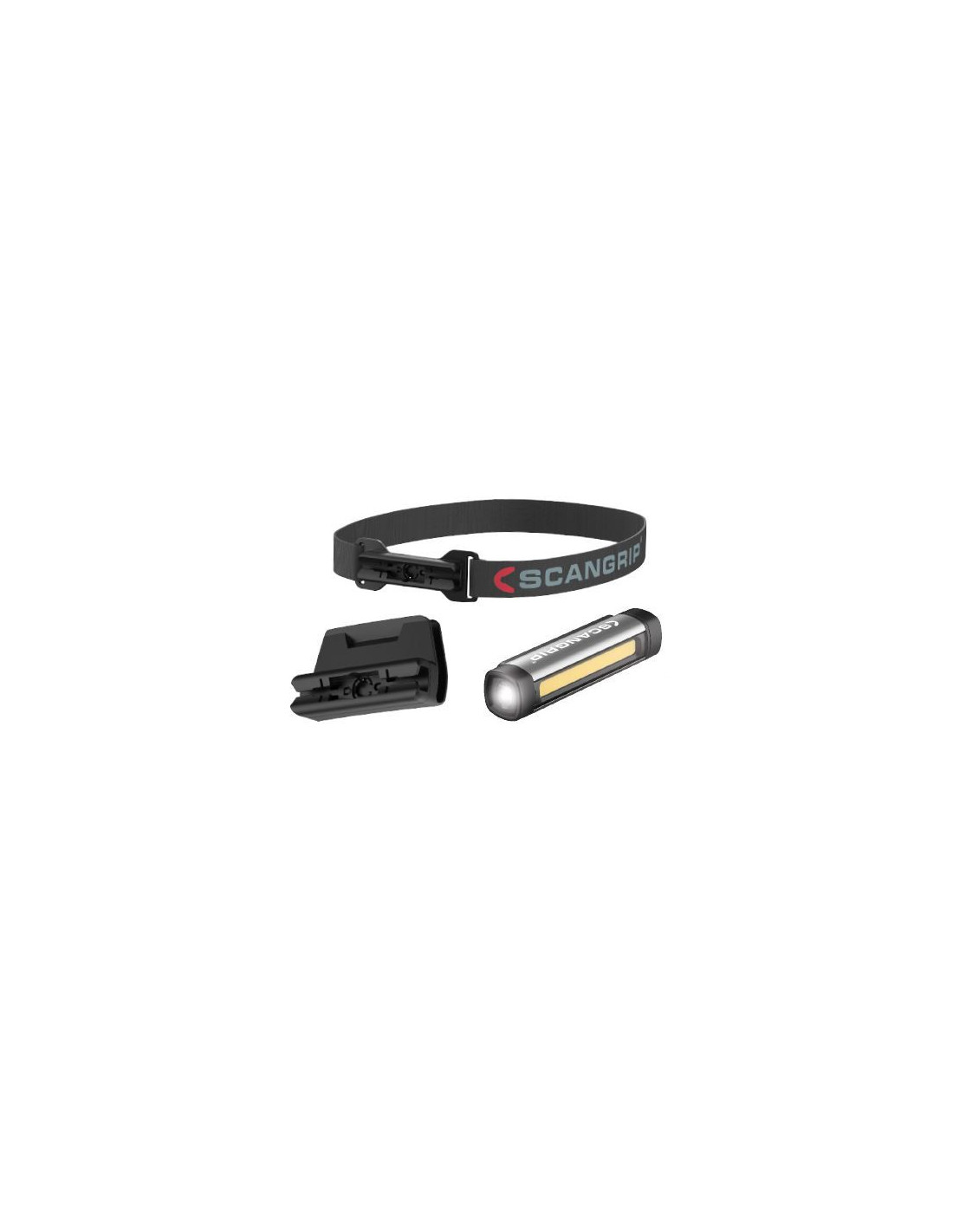Lampe frontale Scangrip FLEX WEAR KIT; 3,7 V; 1x0,8 Ah accu.